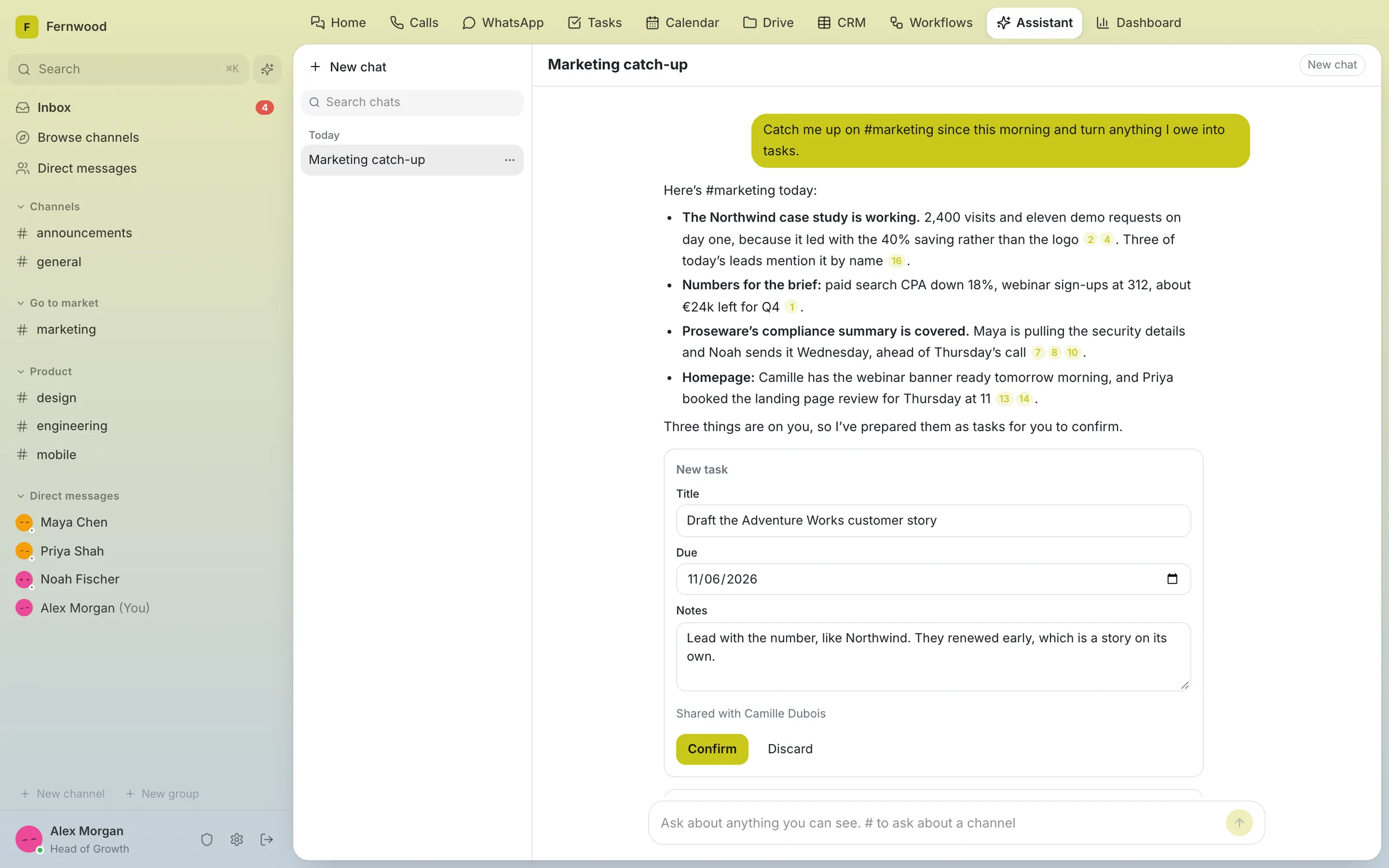 Aspen Assistant screen